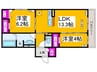 仮）ﾊﾟｻﾛｸﾞﾗﾝﾃﾞ中百舌鳥町４丁 2LDKの間取り
