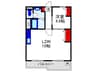 池田マンション 1LDKの間取り