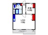 池田マンション 1LDKの間取り