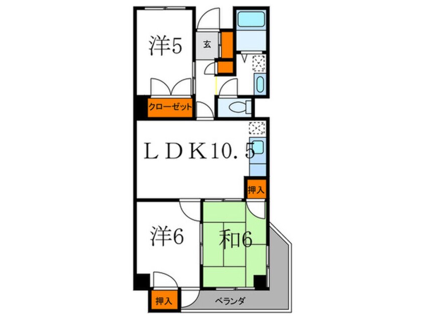 間取図 ヒルデン北山