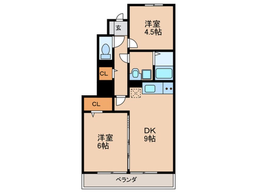 間取図 アルボルモニアⅢ