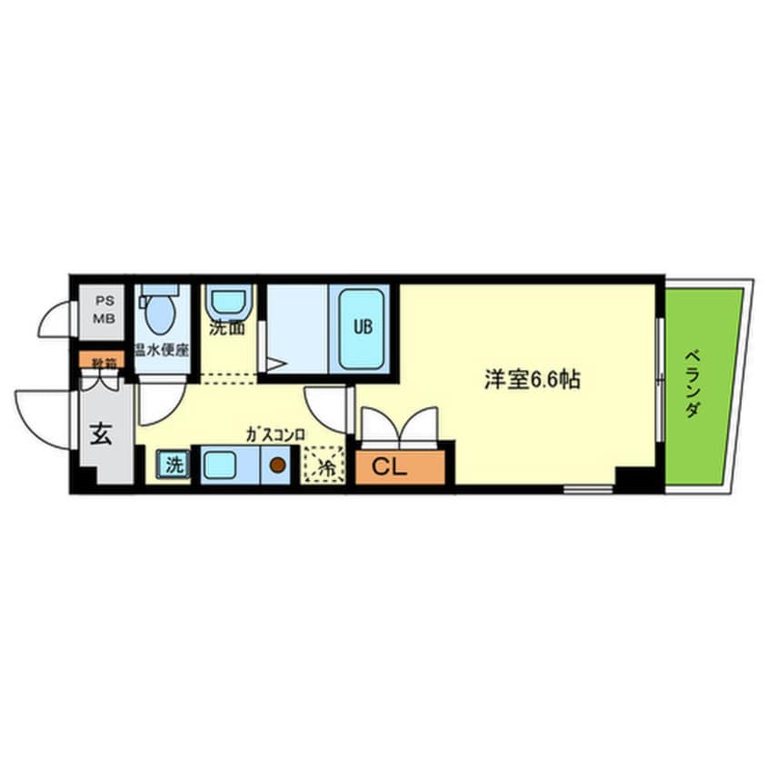 間取図 ベル・ヴィー福島