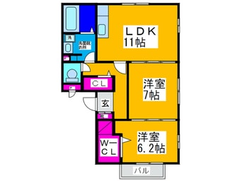 間取図 パルクソレイユ
