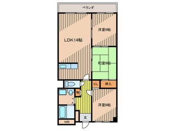 間取図 グラデヴォーレ宮山
