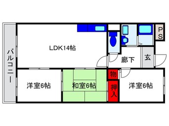 間取図 グラデヴォーレ宮山