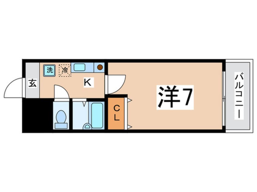 間取図 グランディ－ル阪南町Ⅱ番館