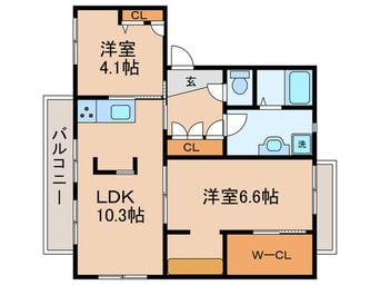 間取図 フレグランス大谷