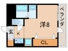 アイビーハウス 1Kの間取り