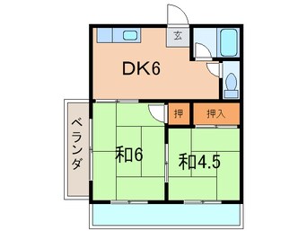 間取図 サンハイツ 中西