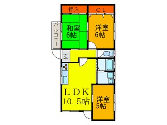 間取図 メゾンスプラッシュ