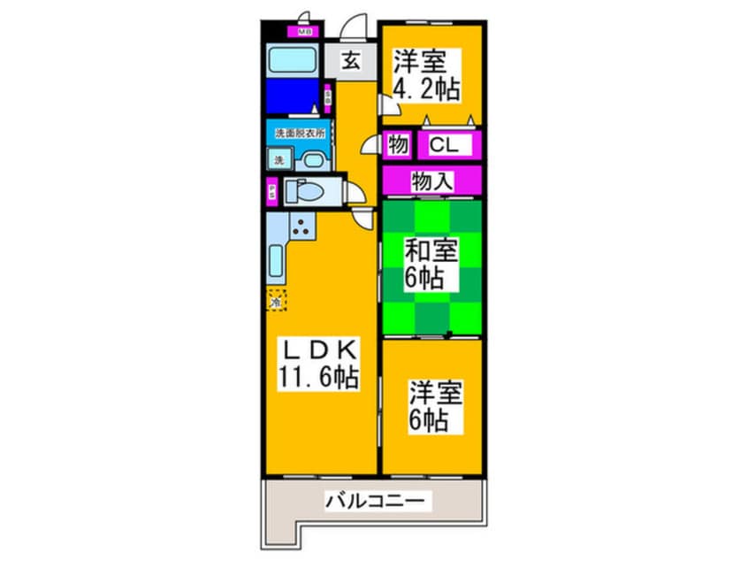 間取図 エスト堺グランディール