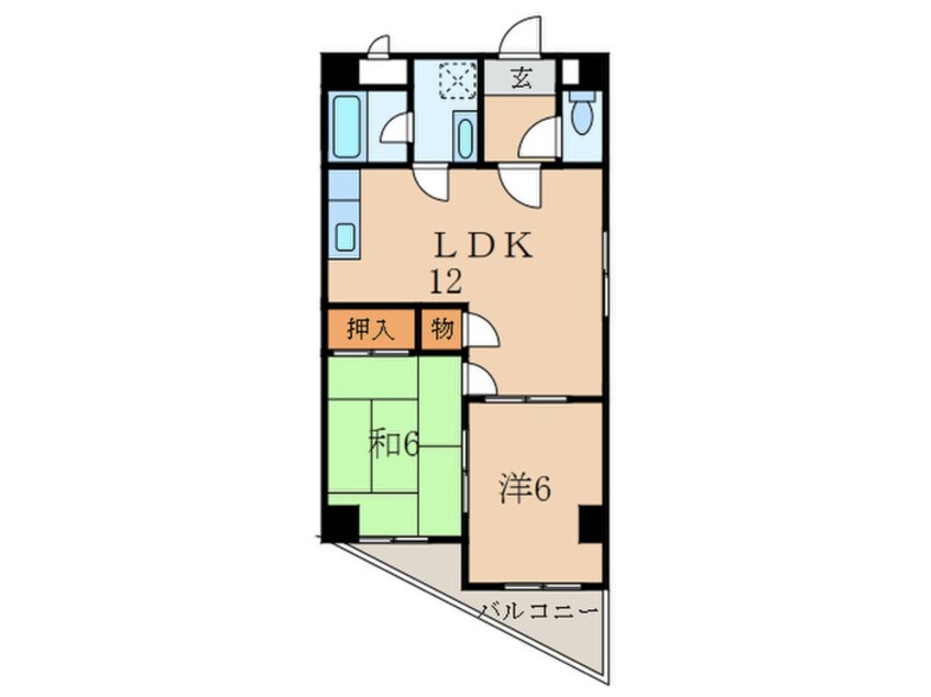 間取図 ファミール 武庫之荘