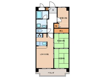 間取図 ユニライフ垂水千代が丘(1105)