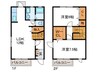 ヒルトップ千里山田 2LDKの間取り