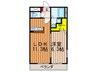 アムール兒島 1LDKの間取り