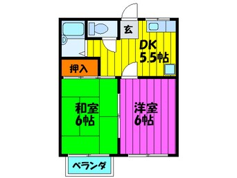 間取図 ドゥ－エル南