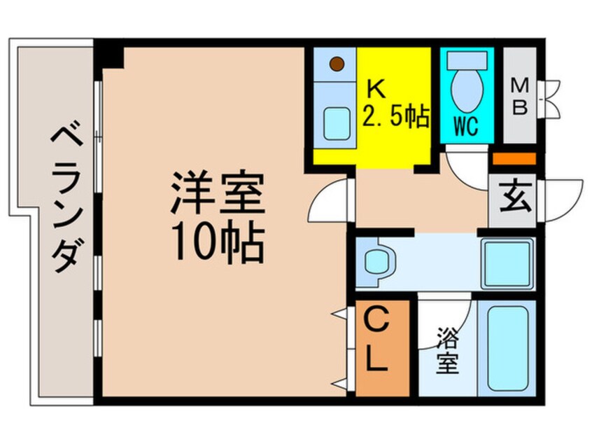 間取図 コンフォータブル川西