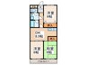 ドリーム中加賀屋 3DKの間取り