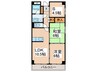 ドリーム中加賀屋 2LDK+Sの間取り