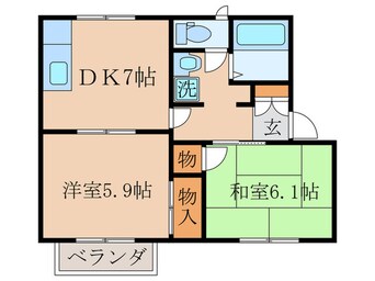 間取図 タウニィ半白