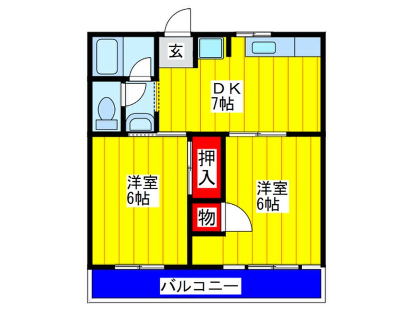 間取図 エムロ－ド上神田