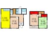 玉瀬町貸家 3LDKの間取り