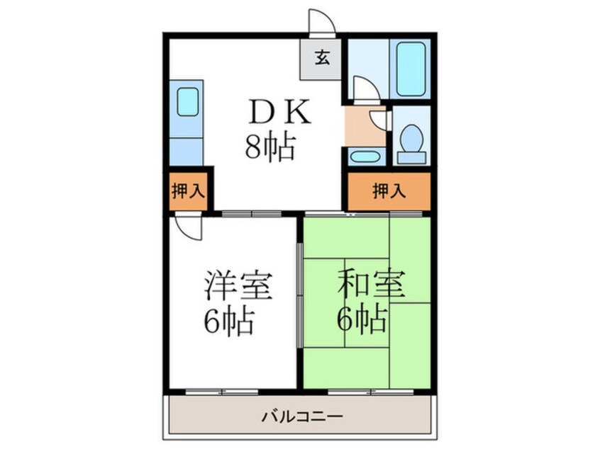 間取図 ヴィラージュ岩倉