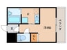マルエスマンション川原町 1Kの間取り