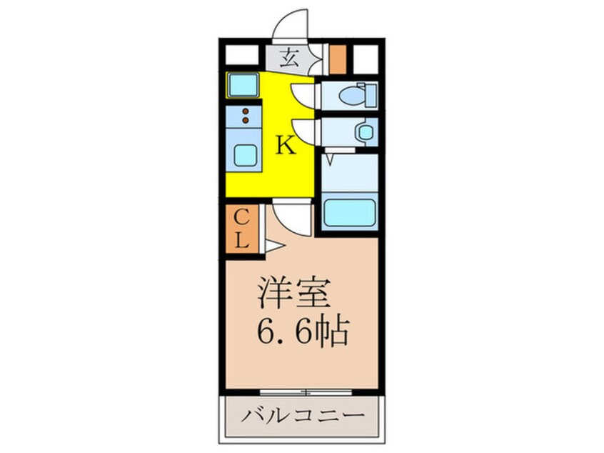 間取図 ﾌﾟﾚｻﾝｽ西中島南方ｾﾚｽﾄ(1012)