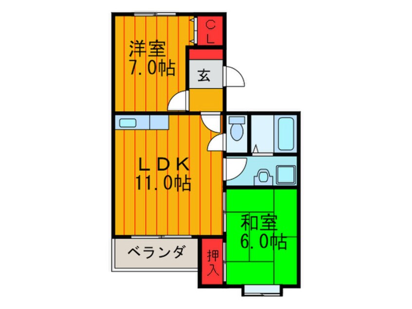 間取図 リヴェール・シャトー