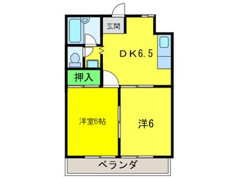 間取図 プロスパー中百舌鳥