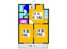 プロスパー中百舌鳥 2DKの間取り