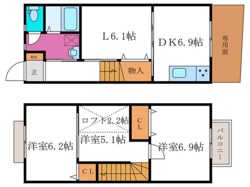 間取図 グレイシャス桂