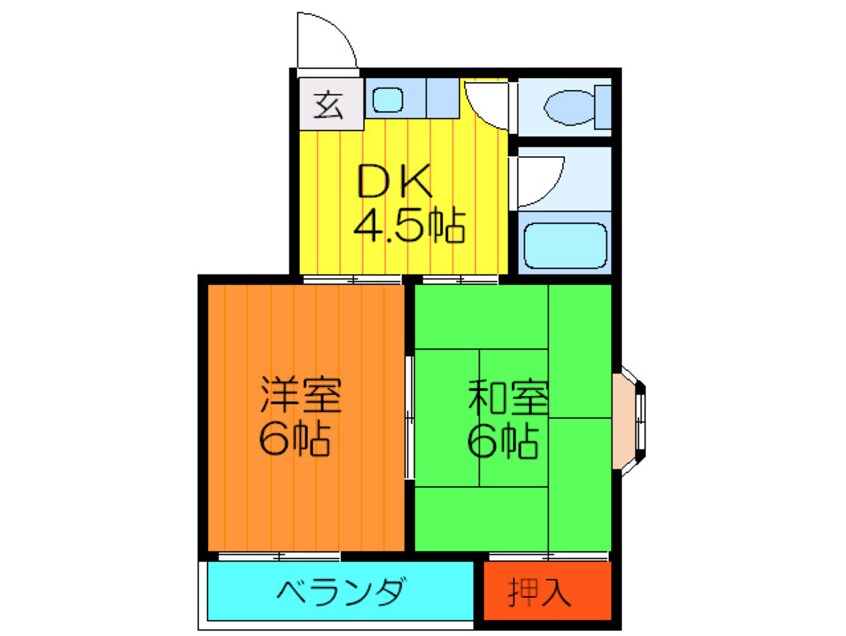 間取図 秀和第２ハイツ