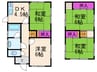 高垣町貸家 4DKの間取り