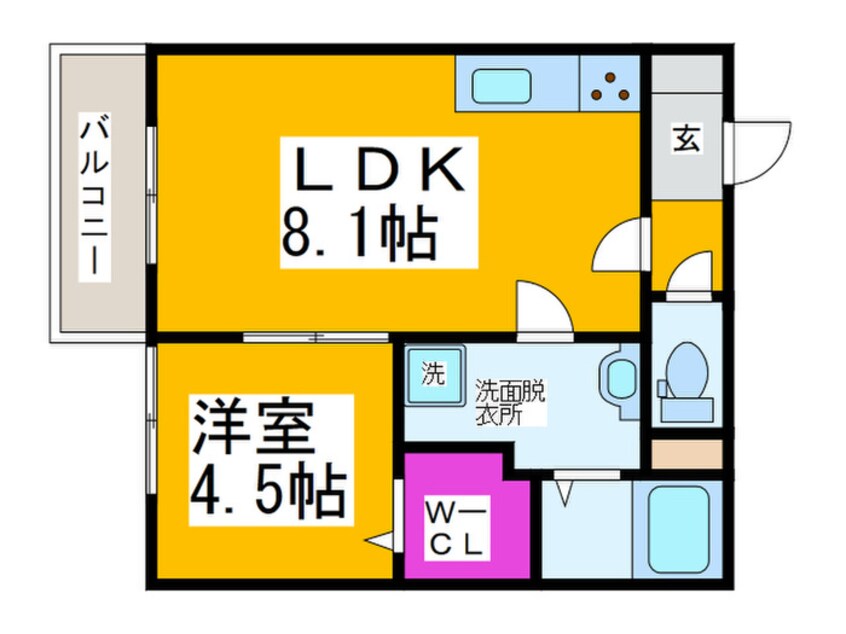 間取図 ＡＬＥＧＲＩＡ金岡
