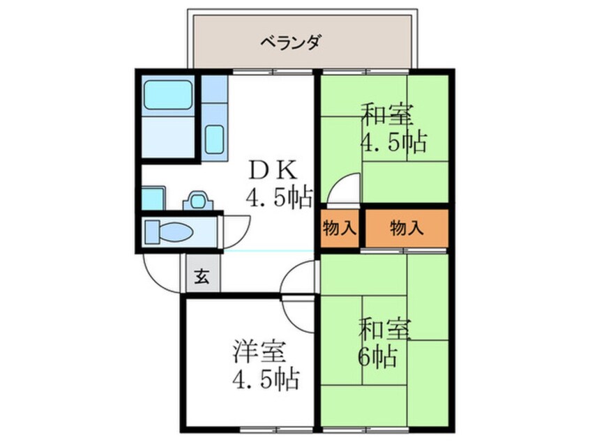 間取図 エステート玄琢