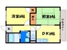 リバティハウス守山 2DKの間取り