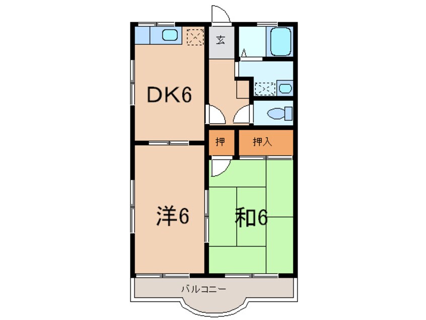 間取図 メゾン宮西Ⅱ