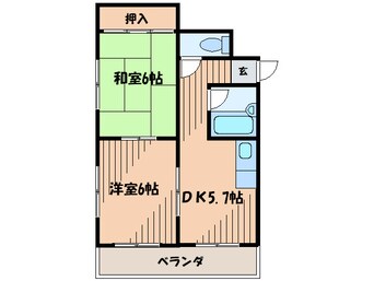 間取図 ニュ－ライン千里船場