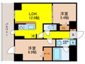 D-ROOM帝塚山の間取図