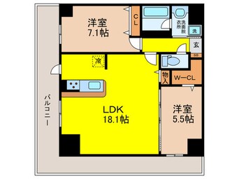 間取図 D-ROOM帝塚山