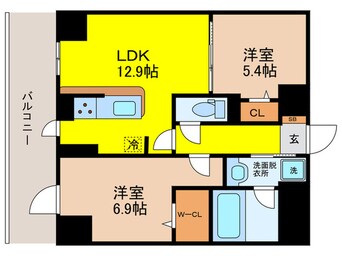 間取図 D-ROOM帝塚山