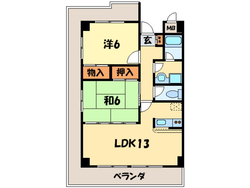 間取図 プリーマ北新