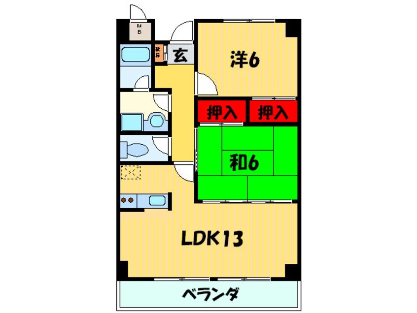 間取図 プリーマ北新