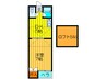 メイゾン３ 1DKの間取り