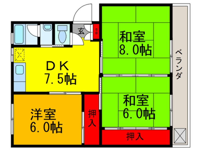 間取図 今井ハイツ