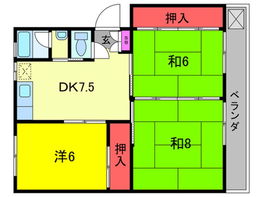 間取図 今井ハイツ