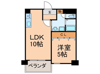 間取図 朝日ﾌﾟﾗｻﾞ梅田東ﾊﾟｰﾄⅡ(216)
