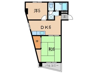 間取図 青谷ハイツUEDA